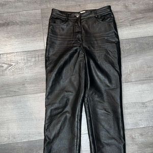 Leather aritzia pants